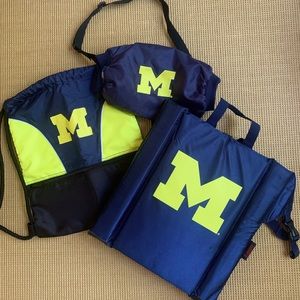 University of Michigan stadium seat warmer bag